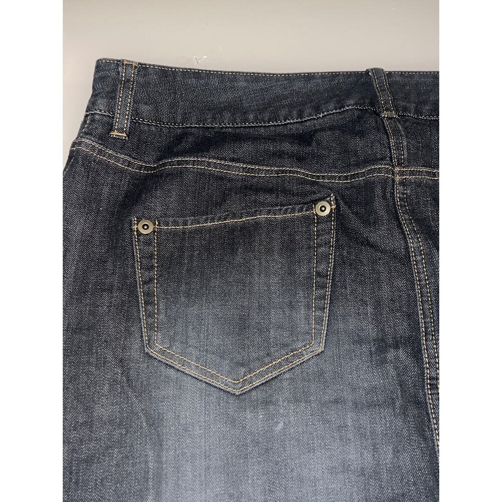 Torrid gray/dark blue Jean Skirt 12 98% cotton NWOT - Picture 10 of 14